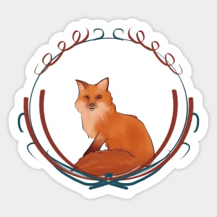 copper fox Sticker